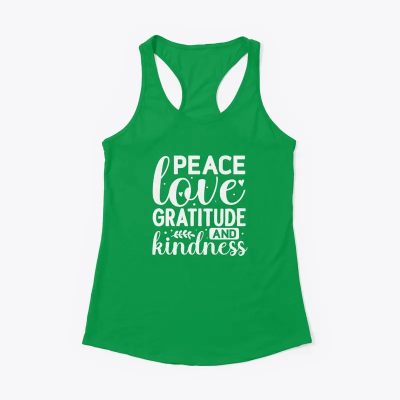 Peace, Love, Gratitude, Kindness LR005CG