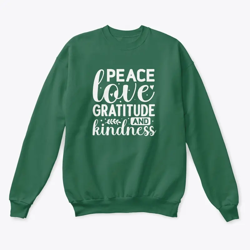 Peace, Love, Gratitude, Kindness LR005CG