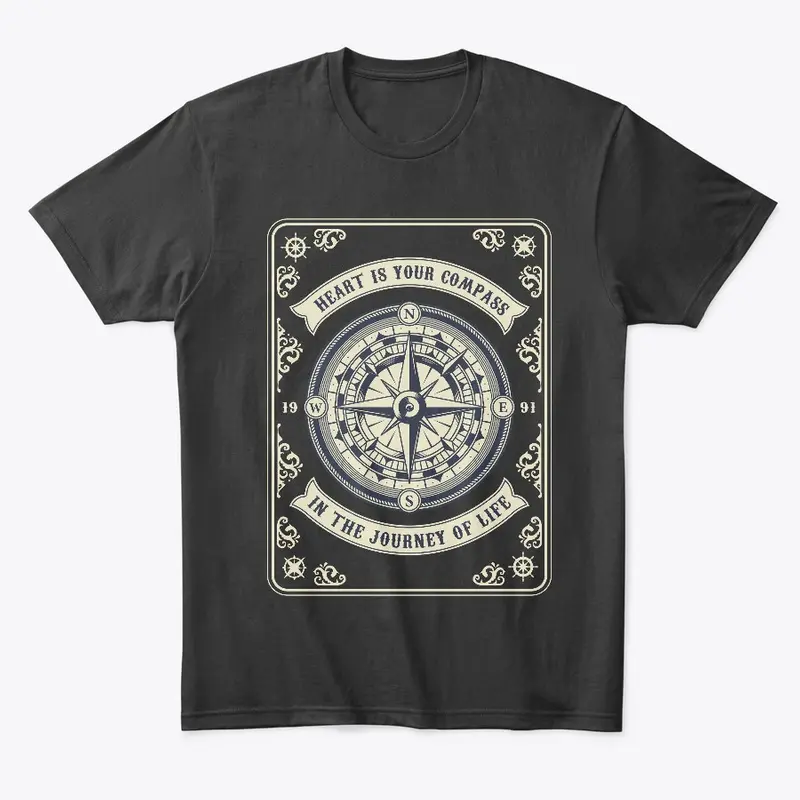 Heart is Your Compass Print NC001