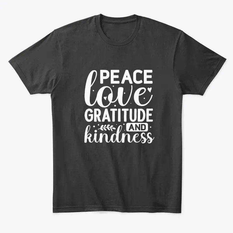 Peace, Love, Gratitude, Kindness LR005CG