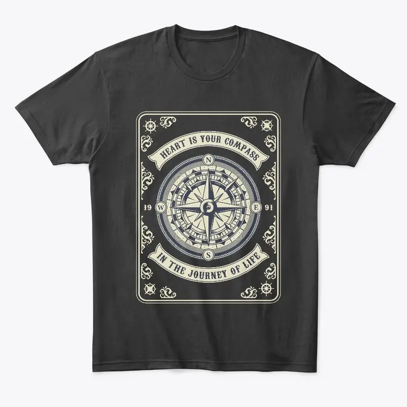 Heart is Your Compass Print NC001